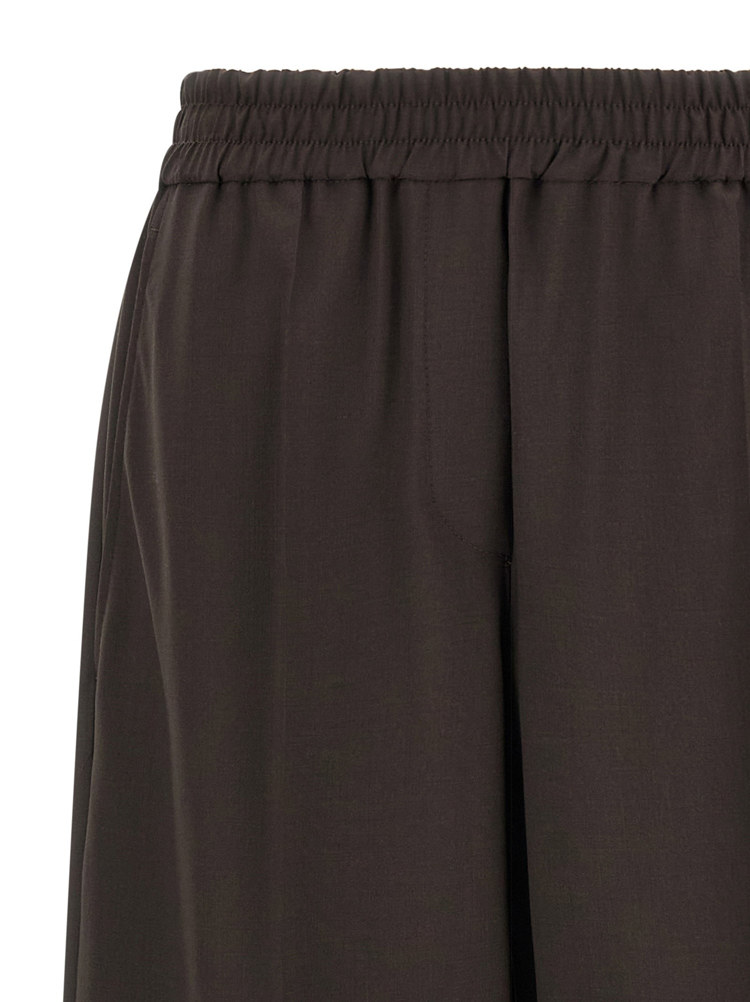 Brunello Cucinelli Cool Wool Pants Brown