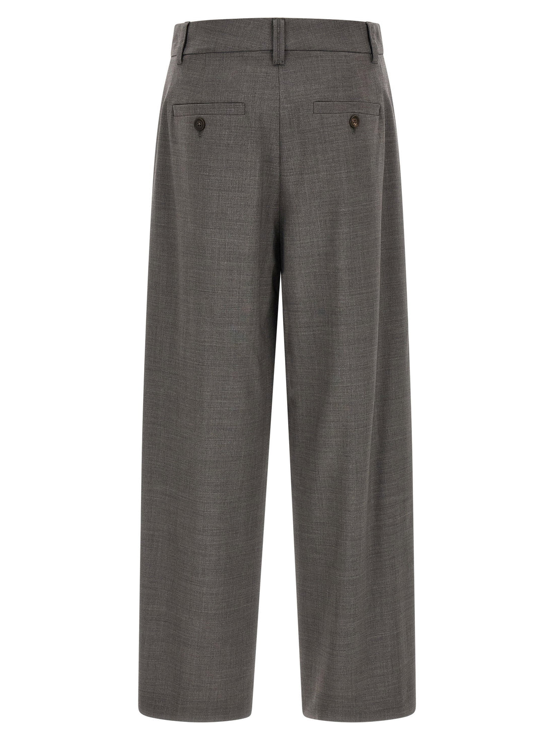 Brunello Cucinelli Wide Range Of Trousers Gray