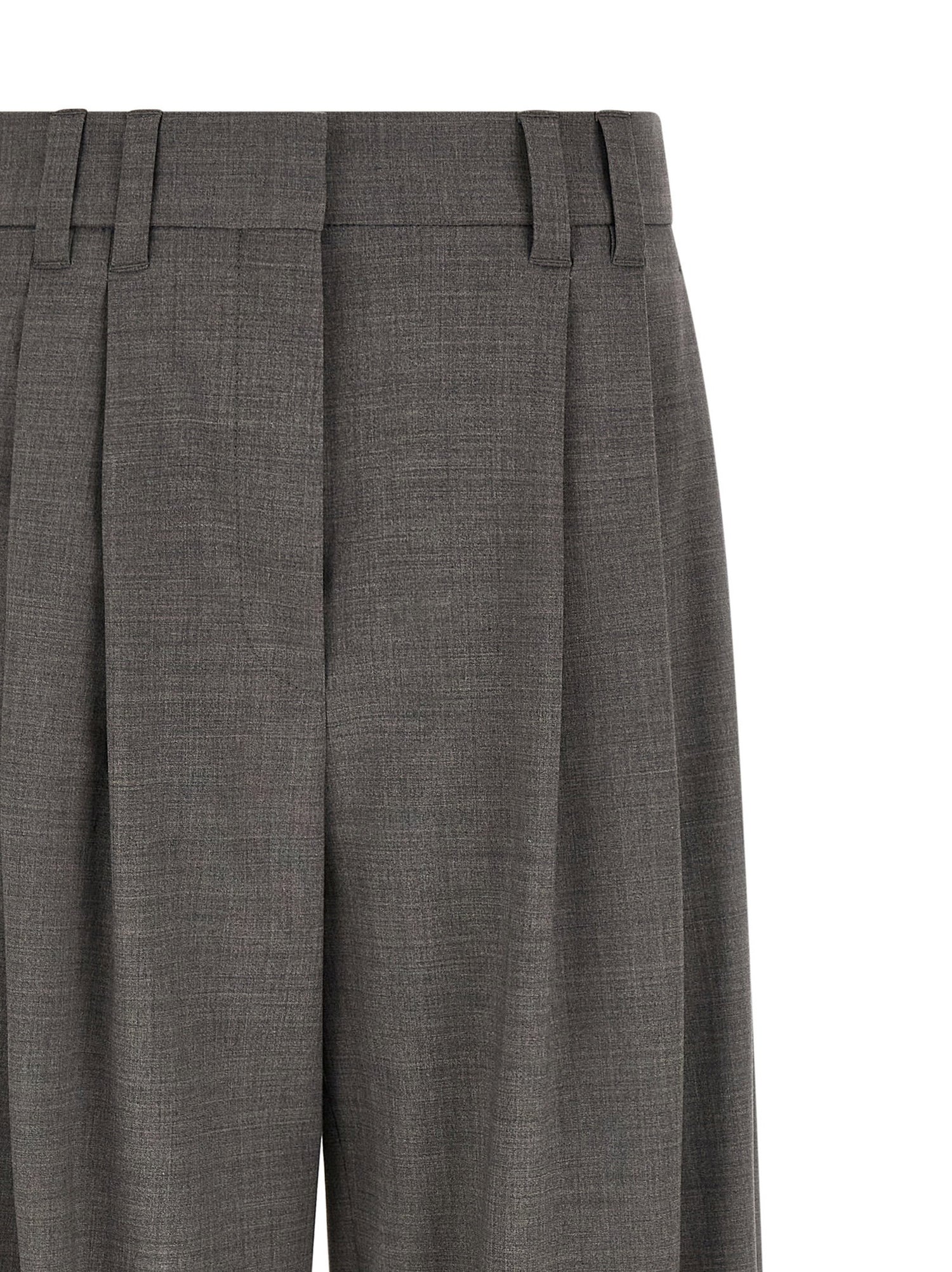 Brunello Cucinelli Wide Range Of Trousers Gray