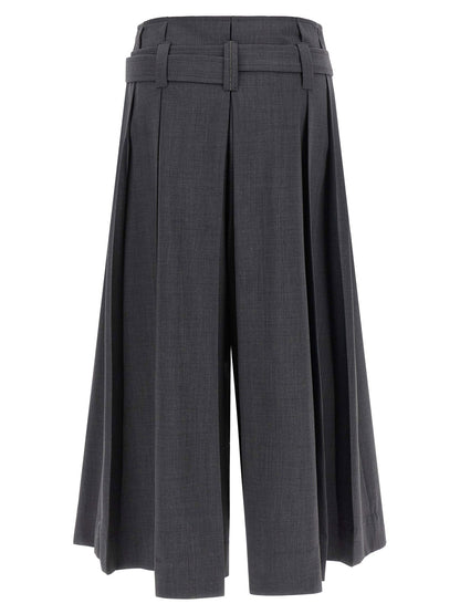 Brunello Cucinelli Tailored Pleated Bermuda Shorts Gray