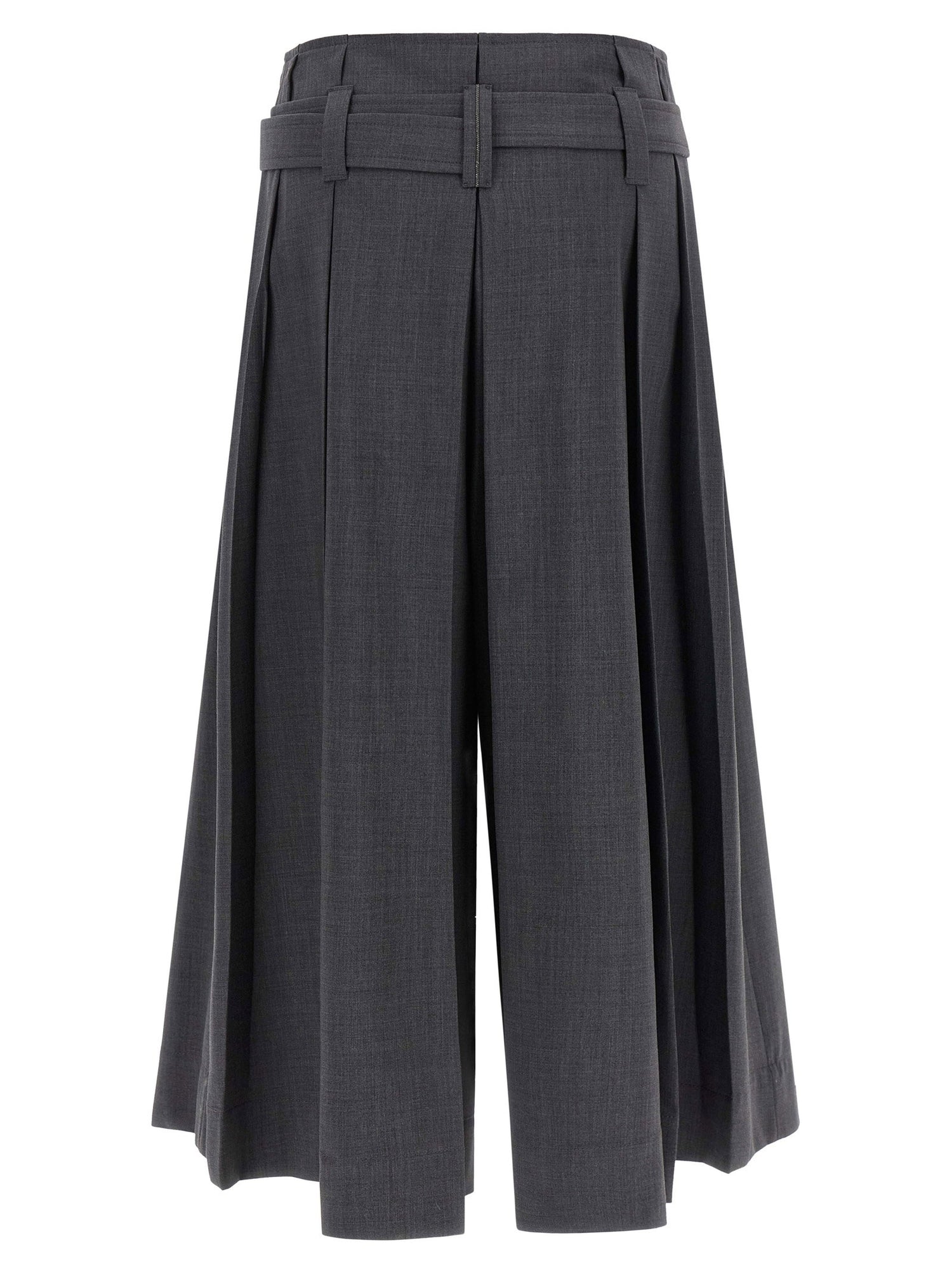 Brunello Cucinelli Tailored Pleated Bermuda Shorts Gray