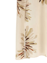 Brunello Cucinelli Bloom Print Dress Beige