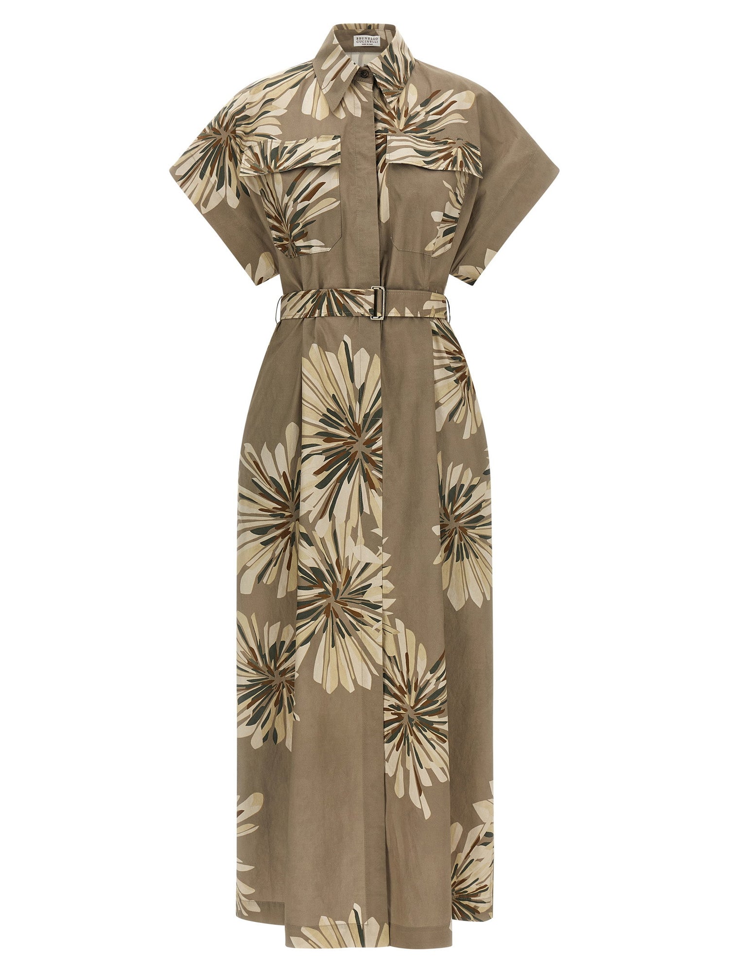 Brunello Cucinelli Chemisier Dress Green