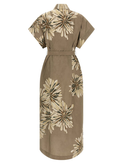 Brunello Cucinelli Chemisier Dress Green