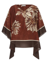 Brunello Cucinelli Silk Scarf Blouse Bordeaux