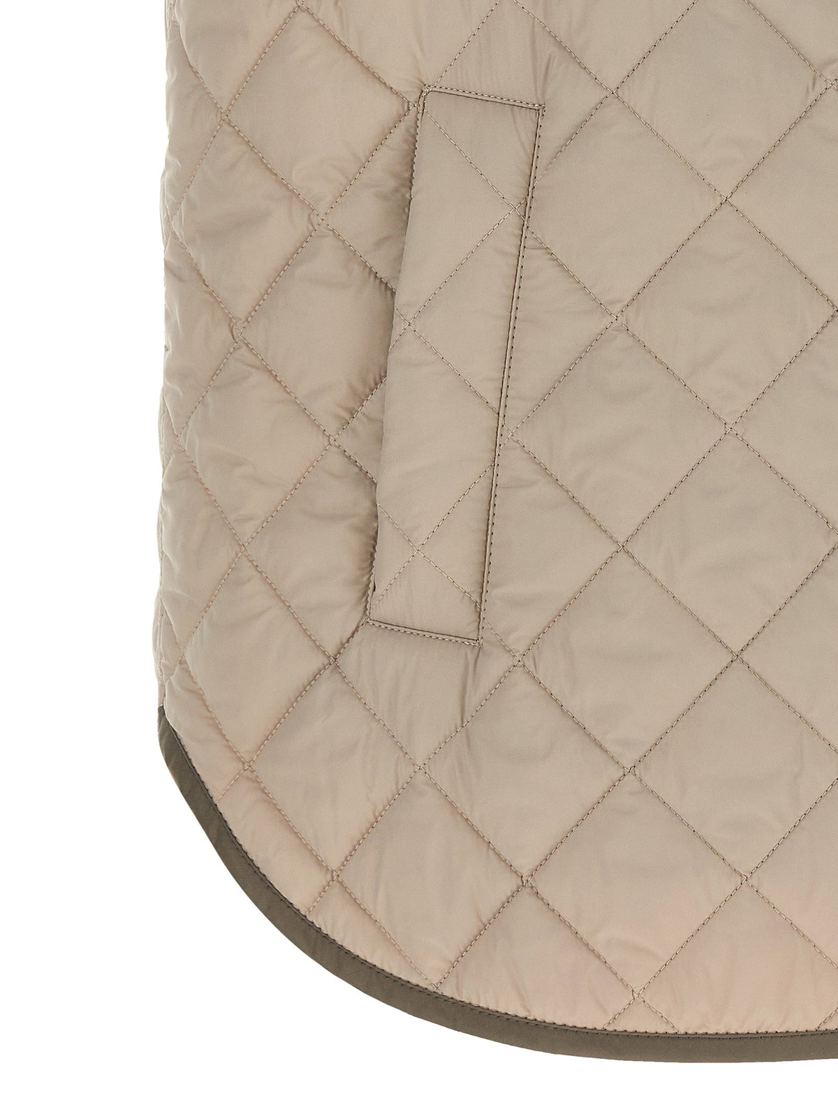 Brunello Cucinelli Diamond-shaped Vest Beige