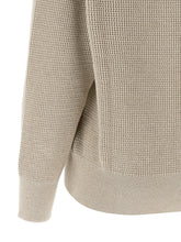 Brunello Cucinelli Openwork Sweater Beige