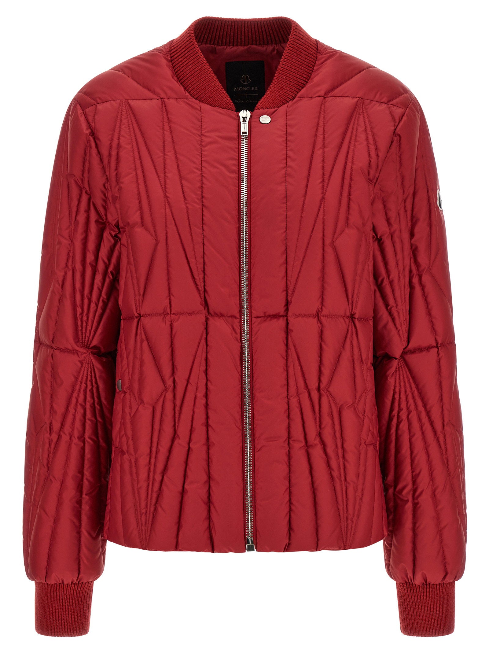 Moncler + Rick Owens Geocamo Flight Down Jacket Red