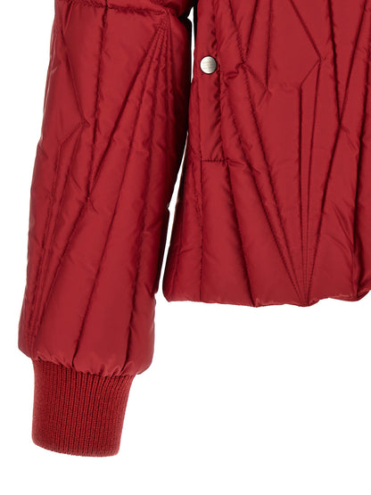 Moncler + Rick Owens Geocamo Flight Down Jacket Red