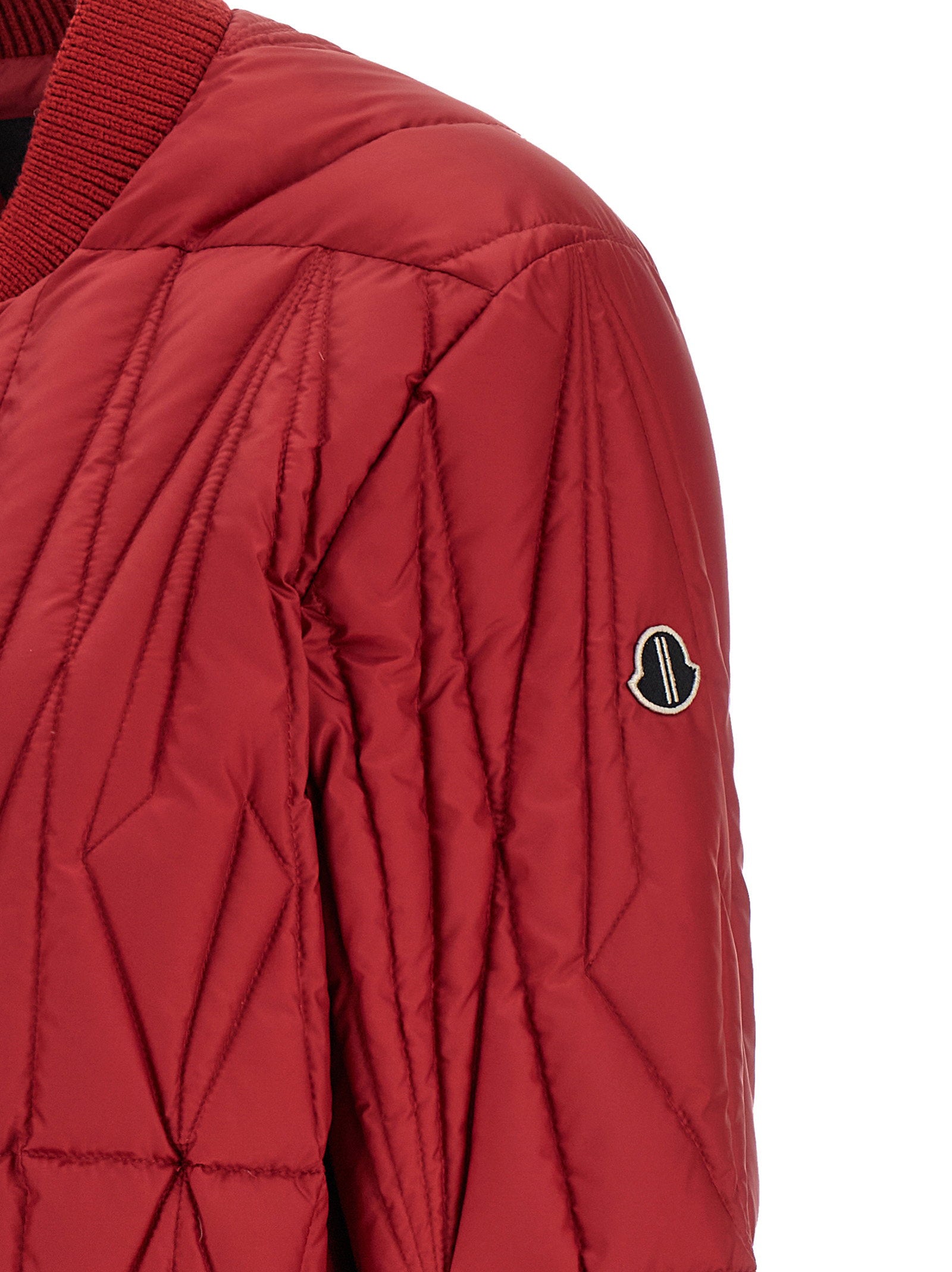 Moncler + Rick Owens Geocamo Flight Down Jacket Red