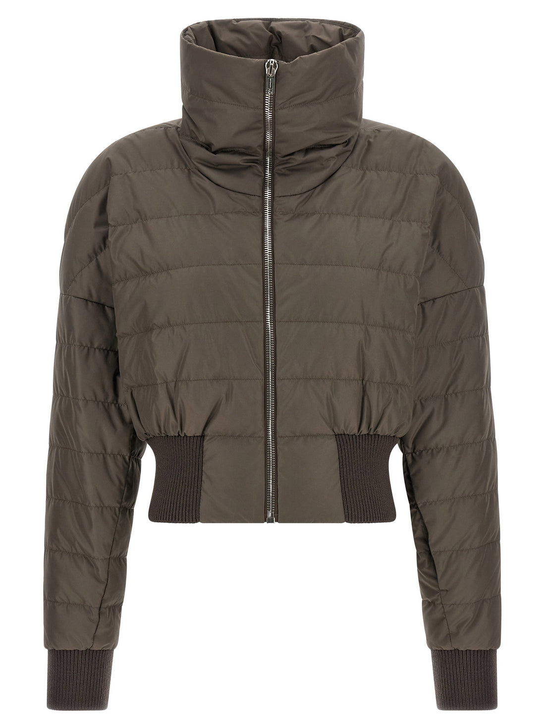 Moncler + Rick Owens Cropped Down Jacket Gray