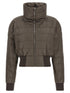 Moncler + Rick Owens Cropped Down Jacket Gray