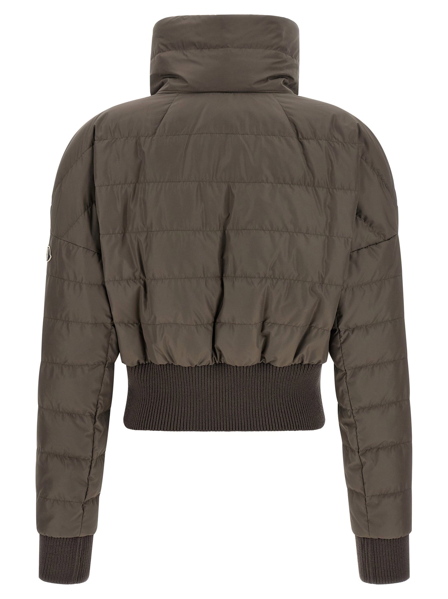 Moncler + Rick Owens Cropped Down Jacket Gray