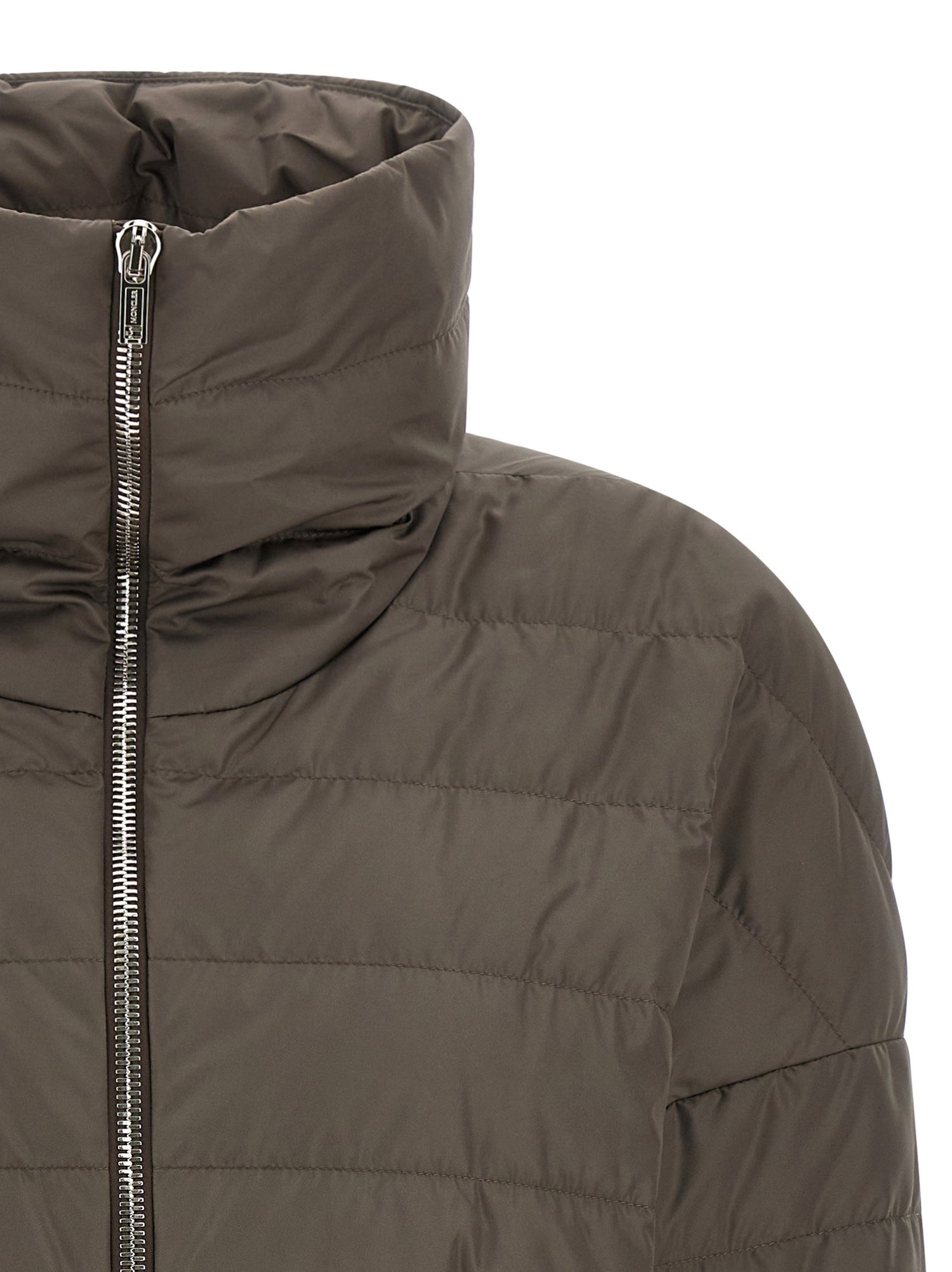 Moncler + Rick Owens Cropped Down Jacket Gray