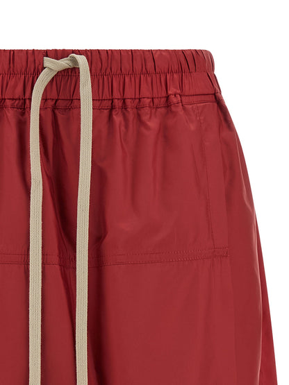 Moncler + Rick Owens Kiltshorts Bermuda Shorts Red