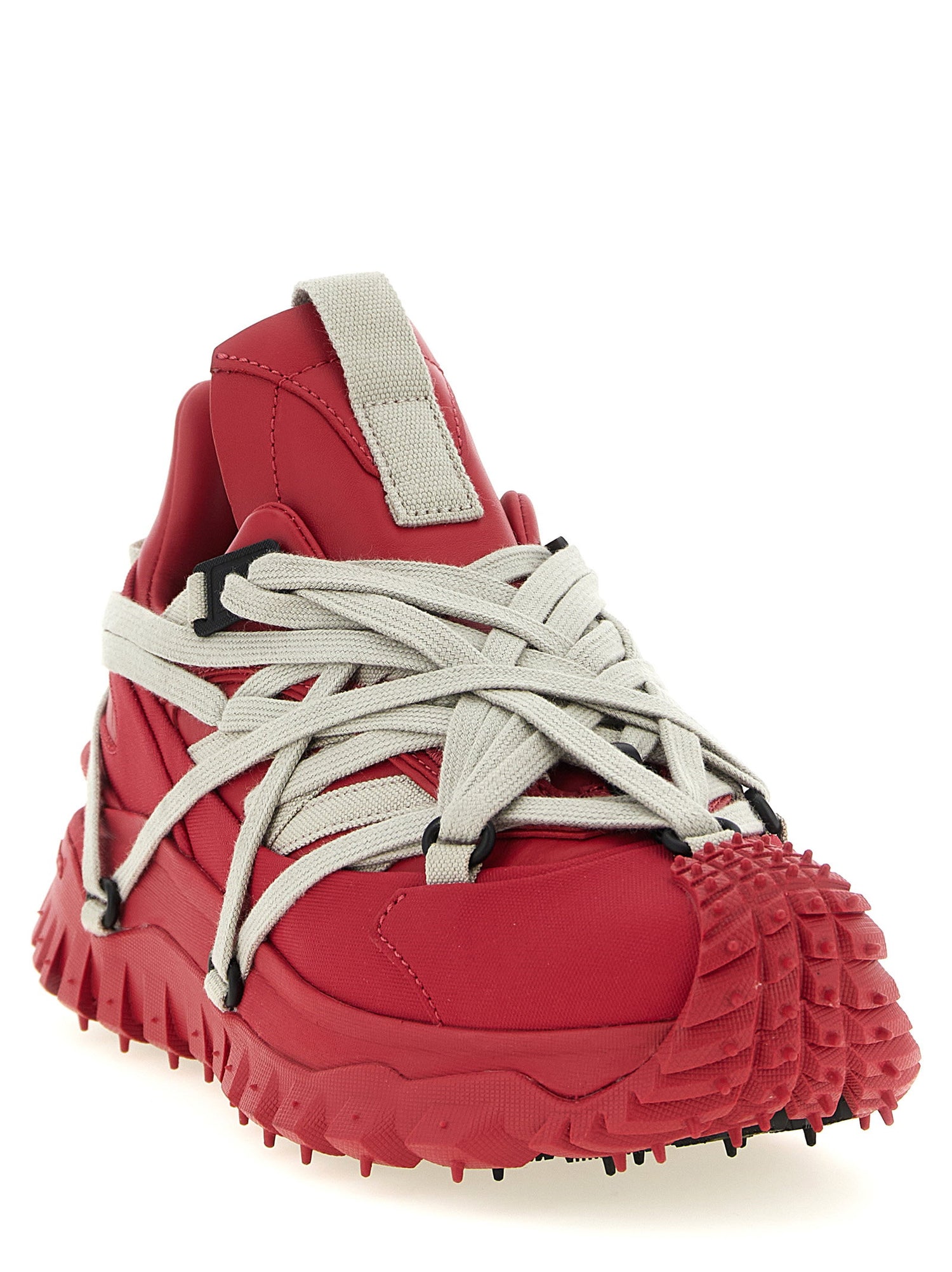 Moncler + Rick Owens Trailgrip Megalace Sneakers Red