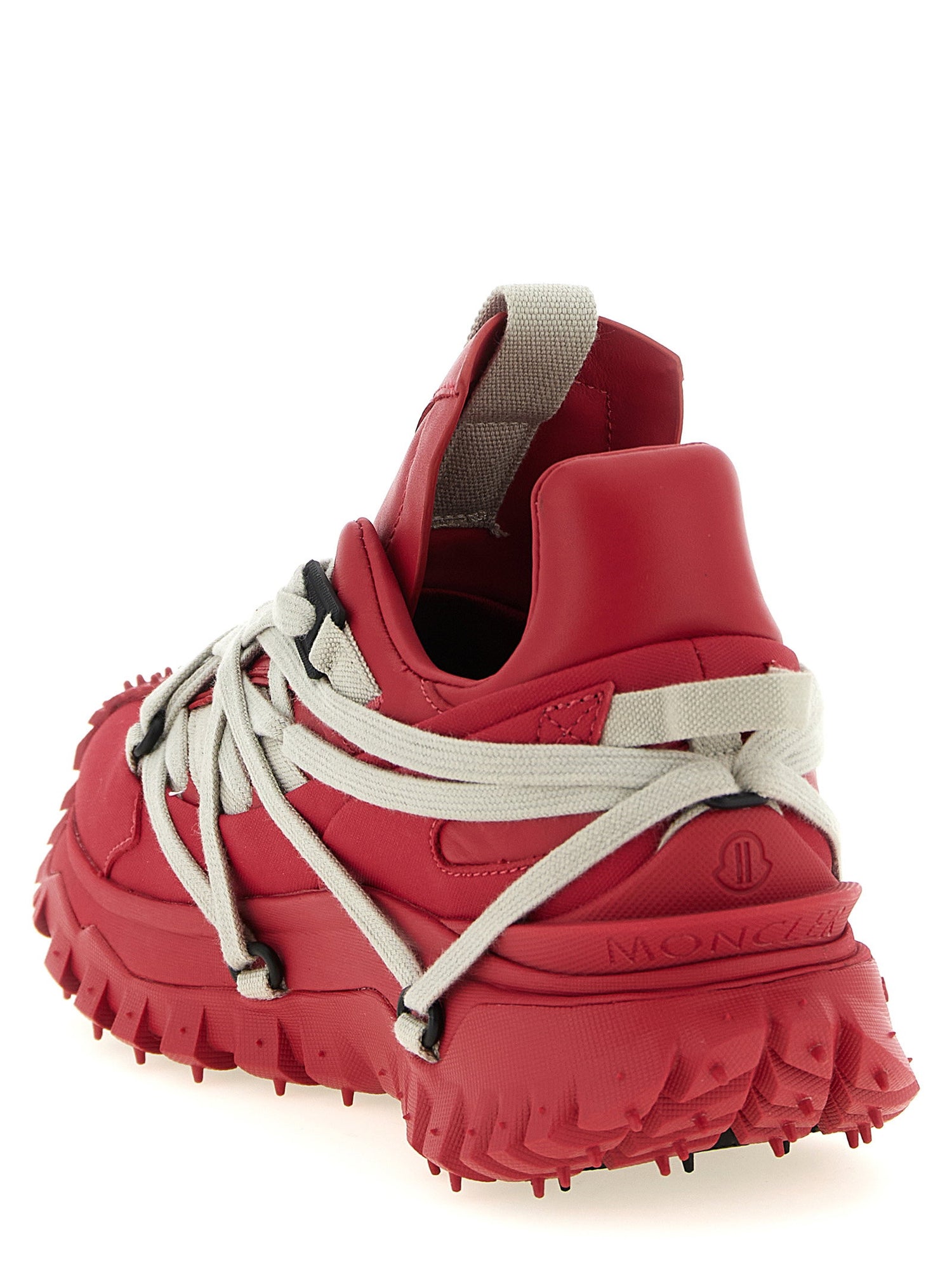 Moncler + Rick Owens Trailgrip Megalace Sneakers Red