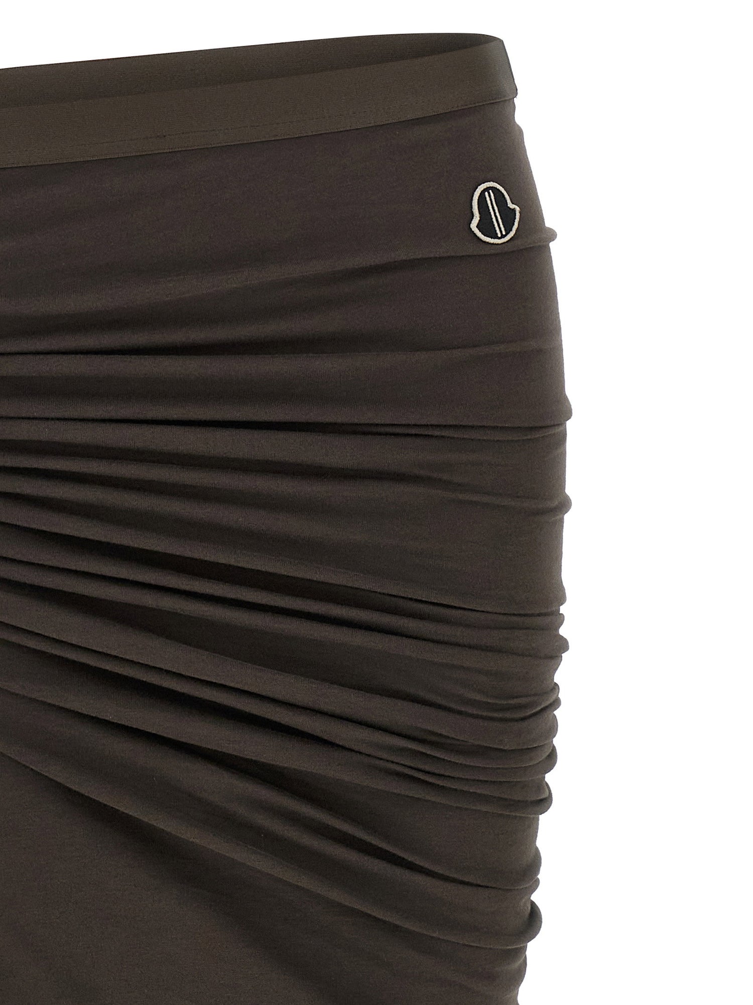 Moncler + Rick Owens Adjustable Skirt Brown
