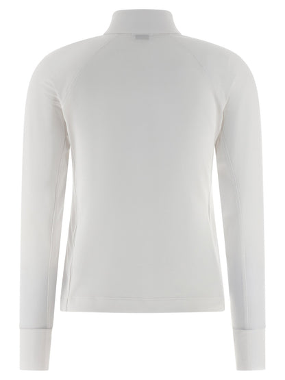 Brunello Cucinelli Precious Half Zip Sweater White
