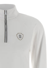 Brunello Cucinelli Precious Half Zip Sweater White