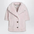 Max Mara Dusty Beige Boxy Teddy Cape - Pink