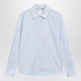 Max Mara Striped Cotton Shirt Light Blue light blue
