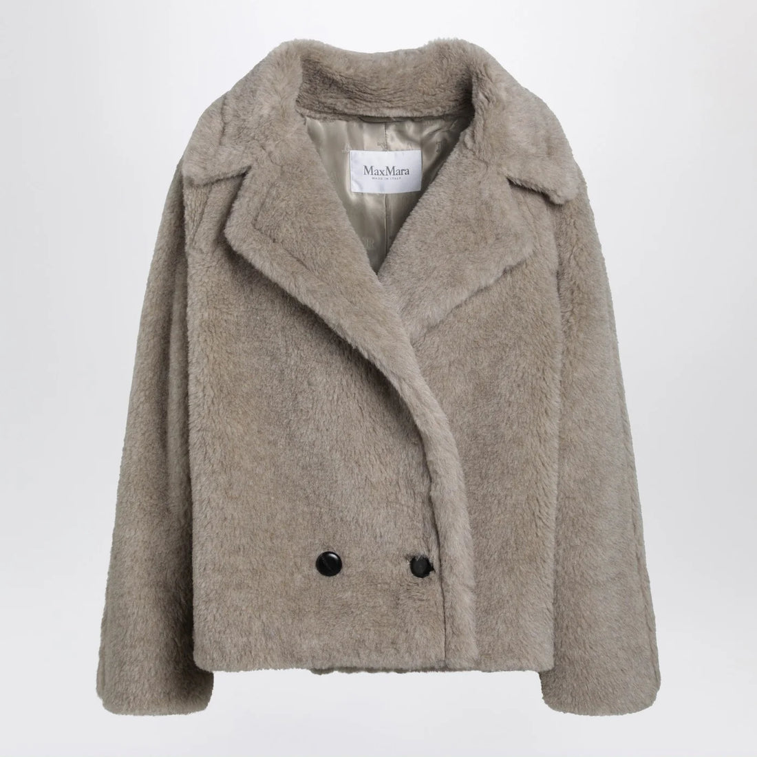 Max Mara Sand-Coloured Teddy Coat In Alpaca And Cashmere - Beige
