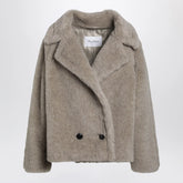 Max Mara Sand-Coloured Teddy Coat In Alpaca And Cashmere - Beige