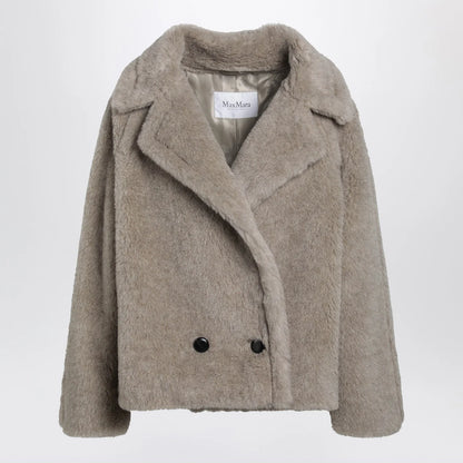 Max Mara Sand-Coloured Teddy Coat In Alpaca And Cashmere - Beige