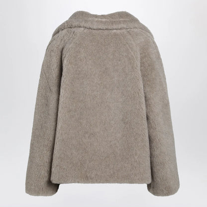 Max Mara Sand-Coloured Teddy Coat In Alpaca And Cashmere - Beige