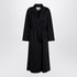 Max Mara Cashmere Wrap Coat Navy Blue
