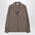 Max Mara Printed Silk Twill Shirt Brown