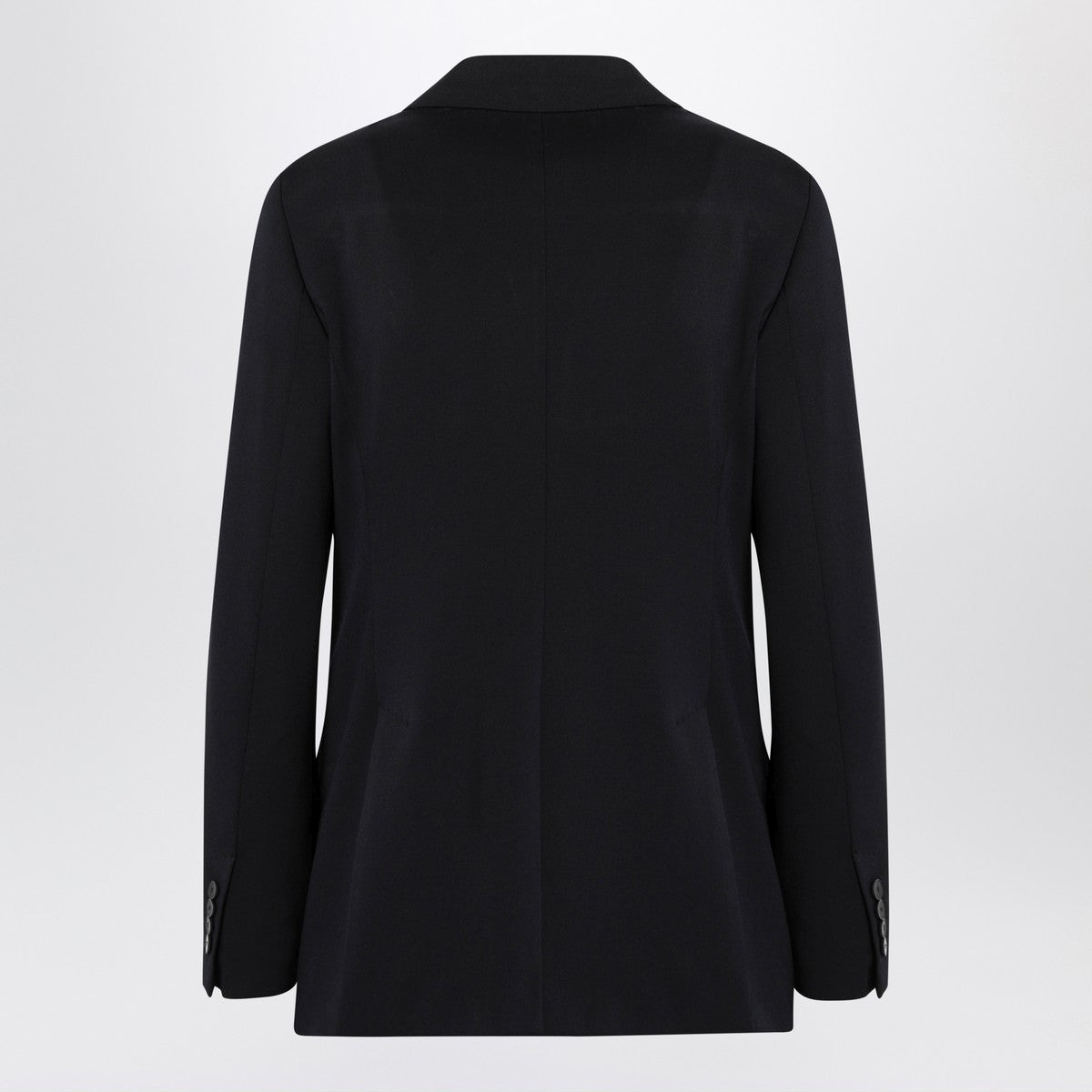 Max Mara Double-Breasted Wool Jacket Blue
