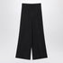 Max Mara Wide-Leg Silk Fluid Trousers Blue
