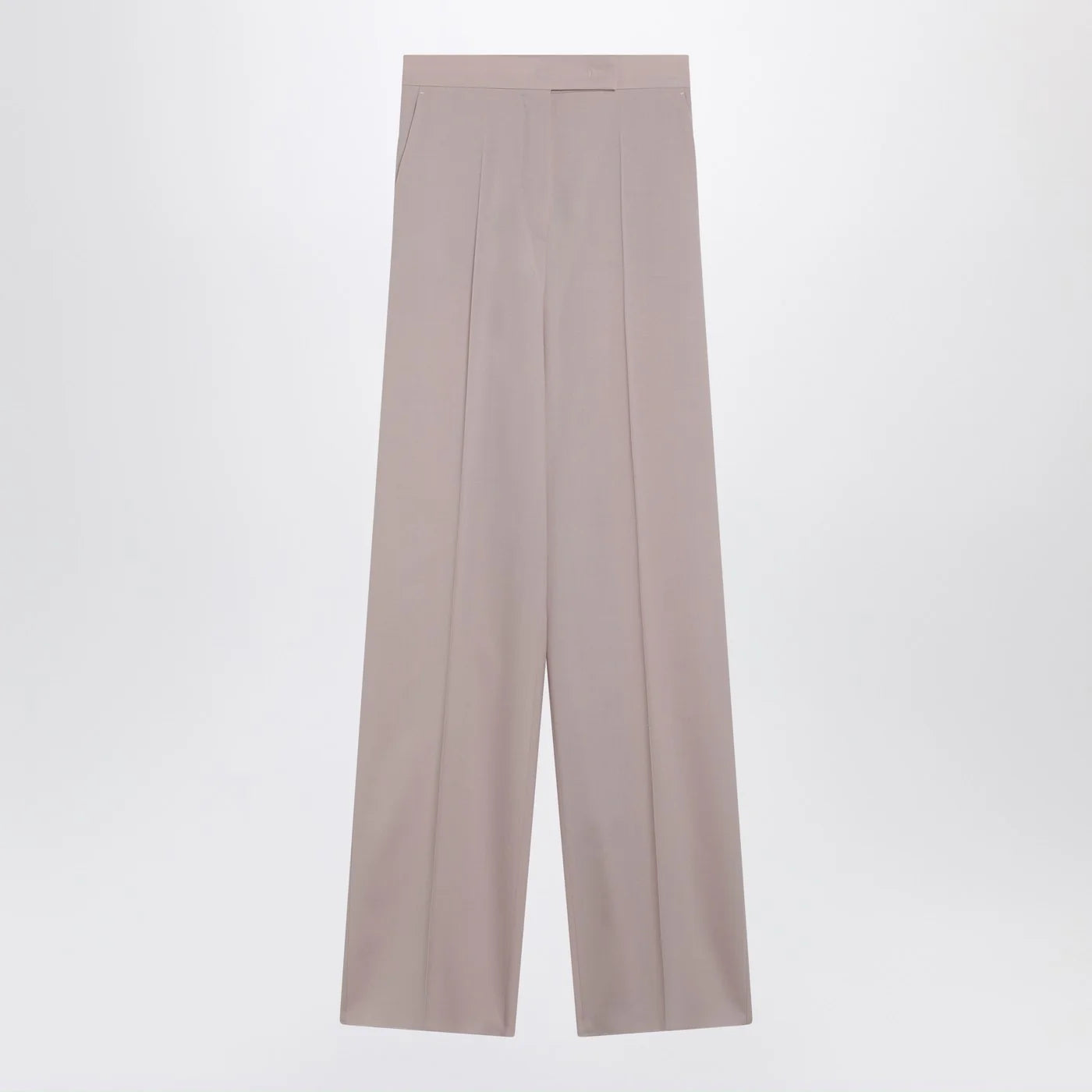Max Mara Rose-Beige Wide-Leg Trousers