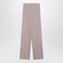 Max Mara Rose-Beige Wide-Leg Trousers