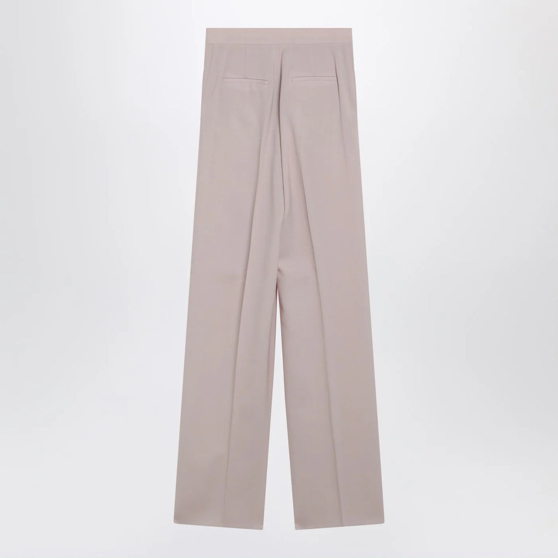 Max Mara Rose-Beige Wide-Leg Trousers