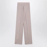 Max Mara Rose-Beige Wide-Leg Trousers