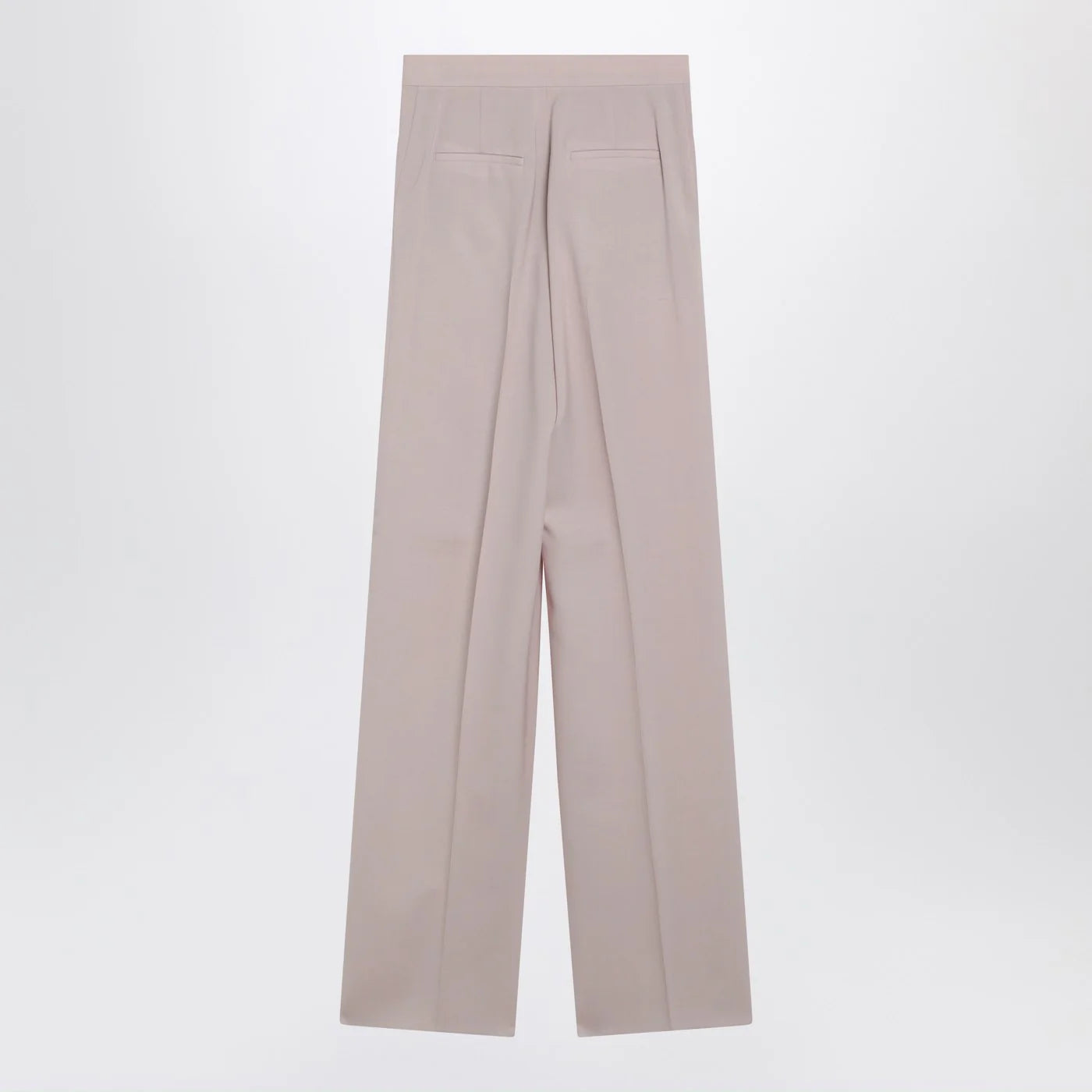 Max Mara Rose-Beige Wide-Leg Trousers