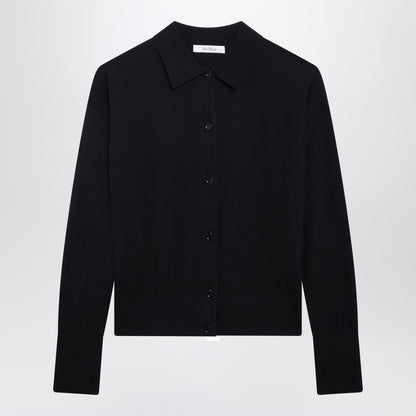 Max Mara Wool-Blend Cropped Cardigan Blue