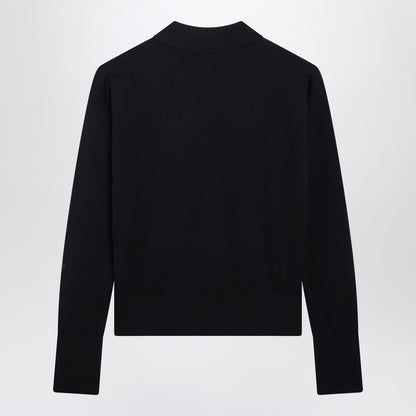 Max Mara Wool-Blend Cropped Cardigan Blue