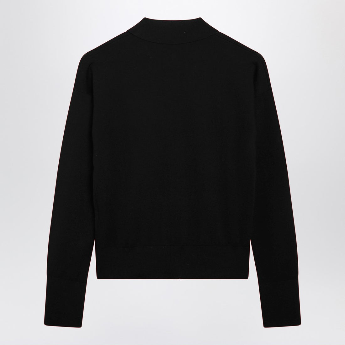 Max Mara Cropped Wool Cardigan Black black