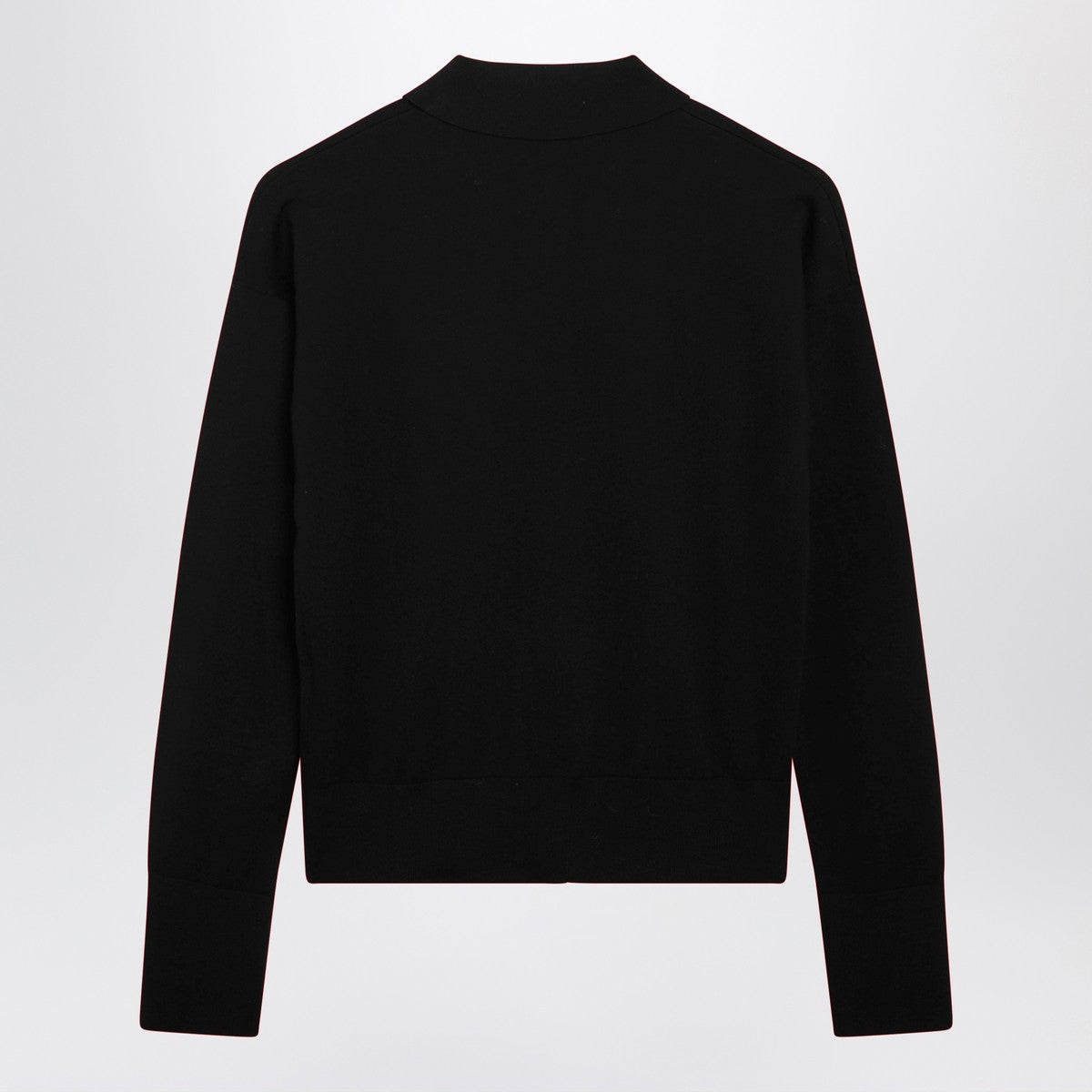 Max Mara Cropped Wool Cardigan Black black