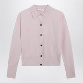 Max Mara Wool-Blend Cropped Cardigan Pink
