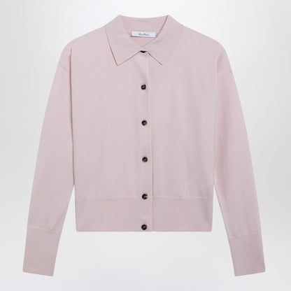 Max Mara Wool-Blend Cropped Cardigan Pink
