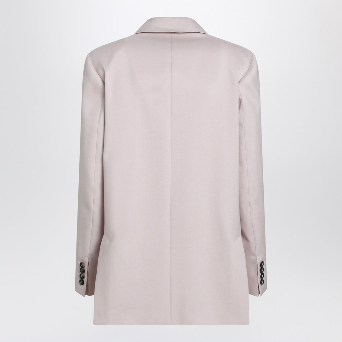 Max Mara Double-Breasted Wool Jacket Pink
