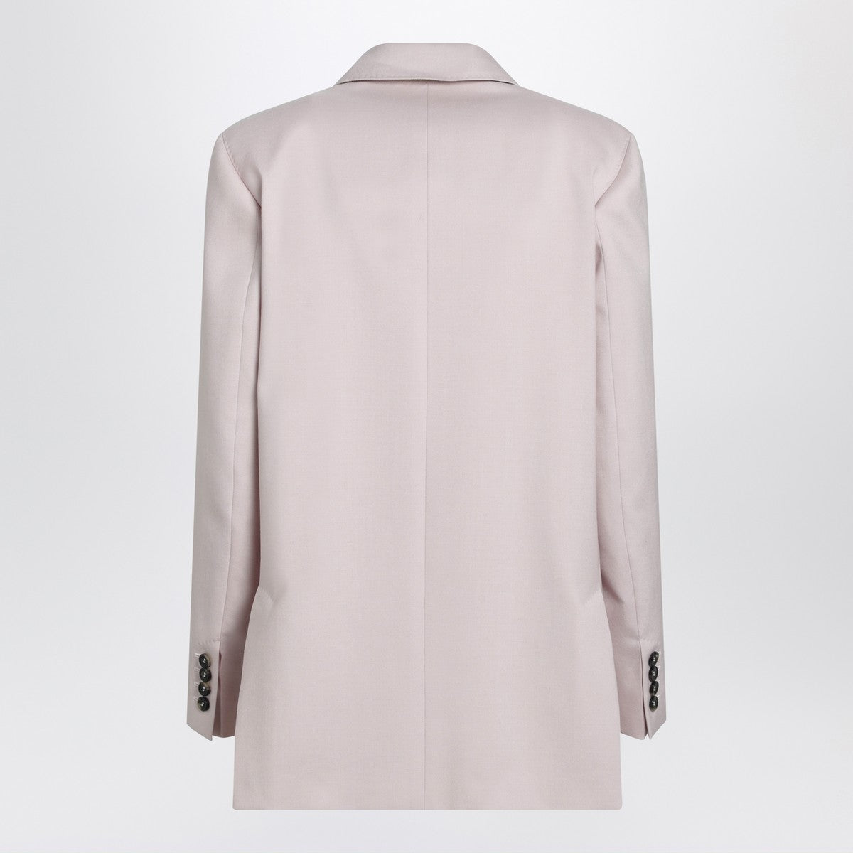 Max Mara Double-Breasted Wool Jacket Pink