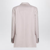 Max Mara Double-Breasted Wool Jacket Pink