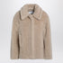 Max Mara Teddy Cropped Wool-Blend Coat Beige