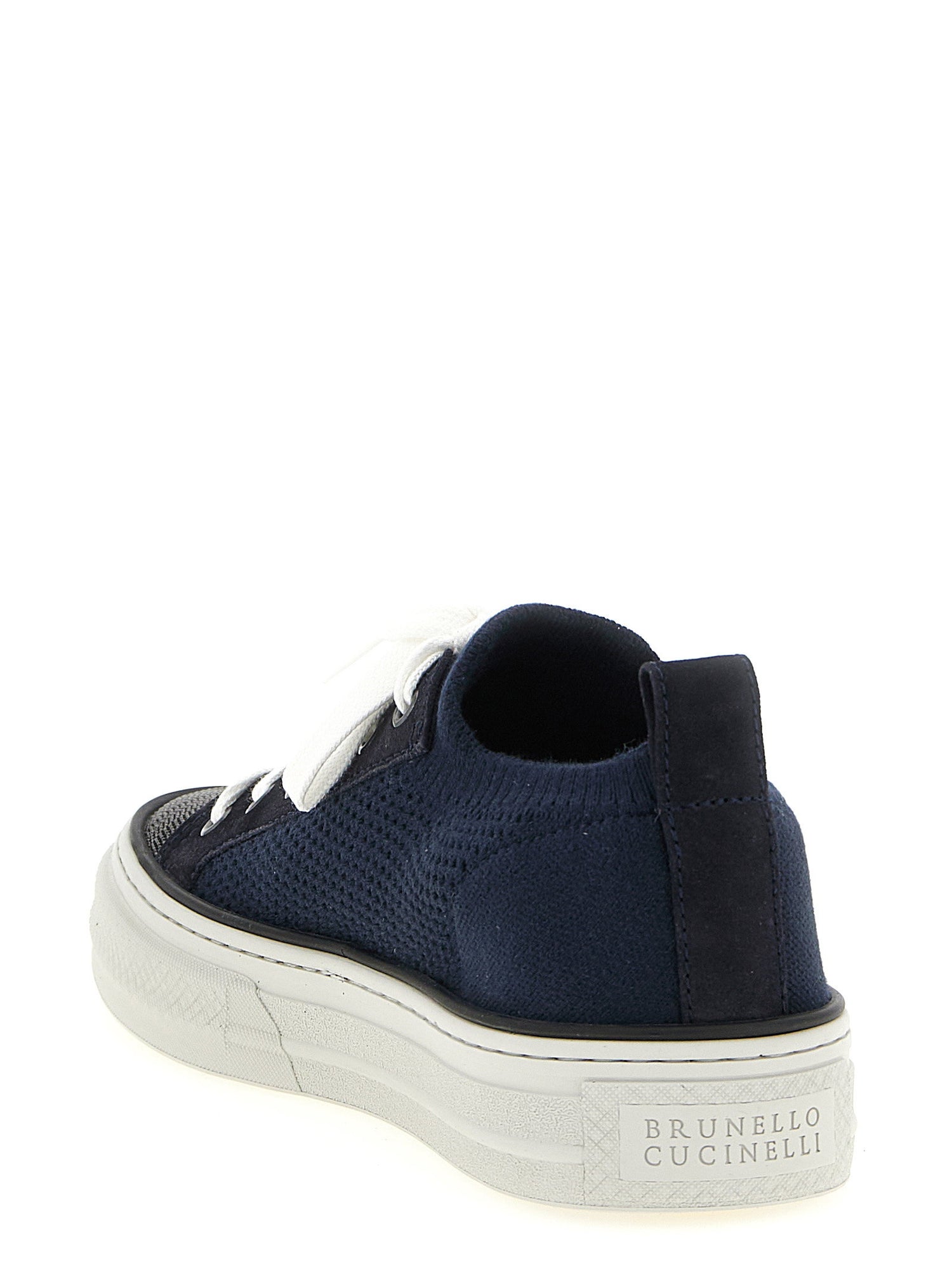 Brunello Cucinelli Precious Toe Sneakers Blue
